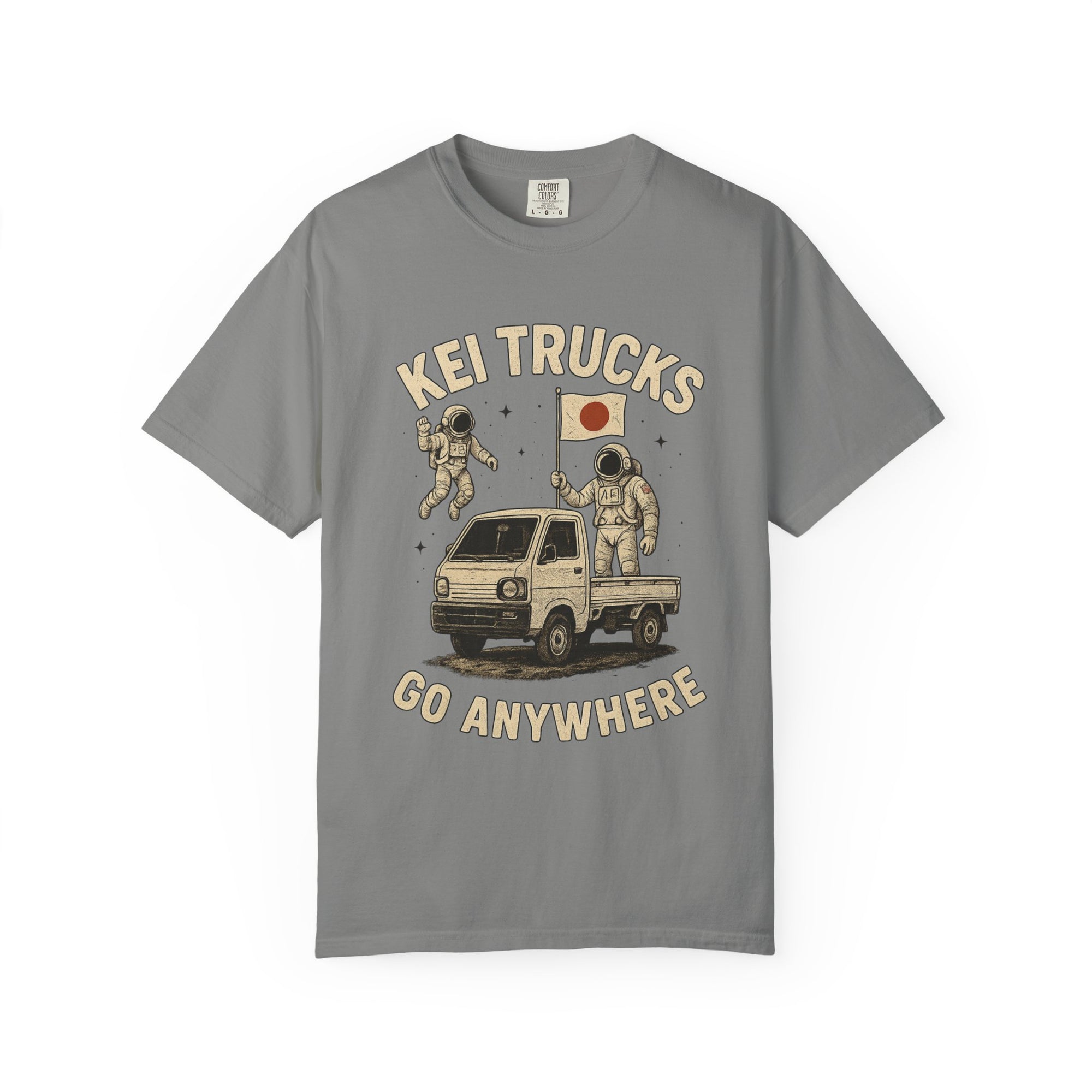 Kei Trucks Go Anywhere T-Shirt — Astronaut Mini Truck Tee