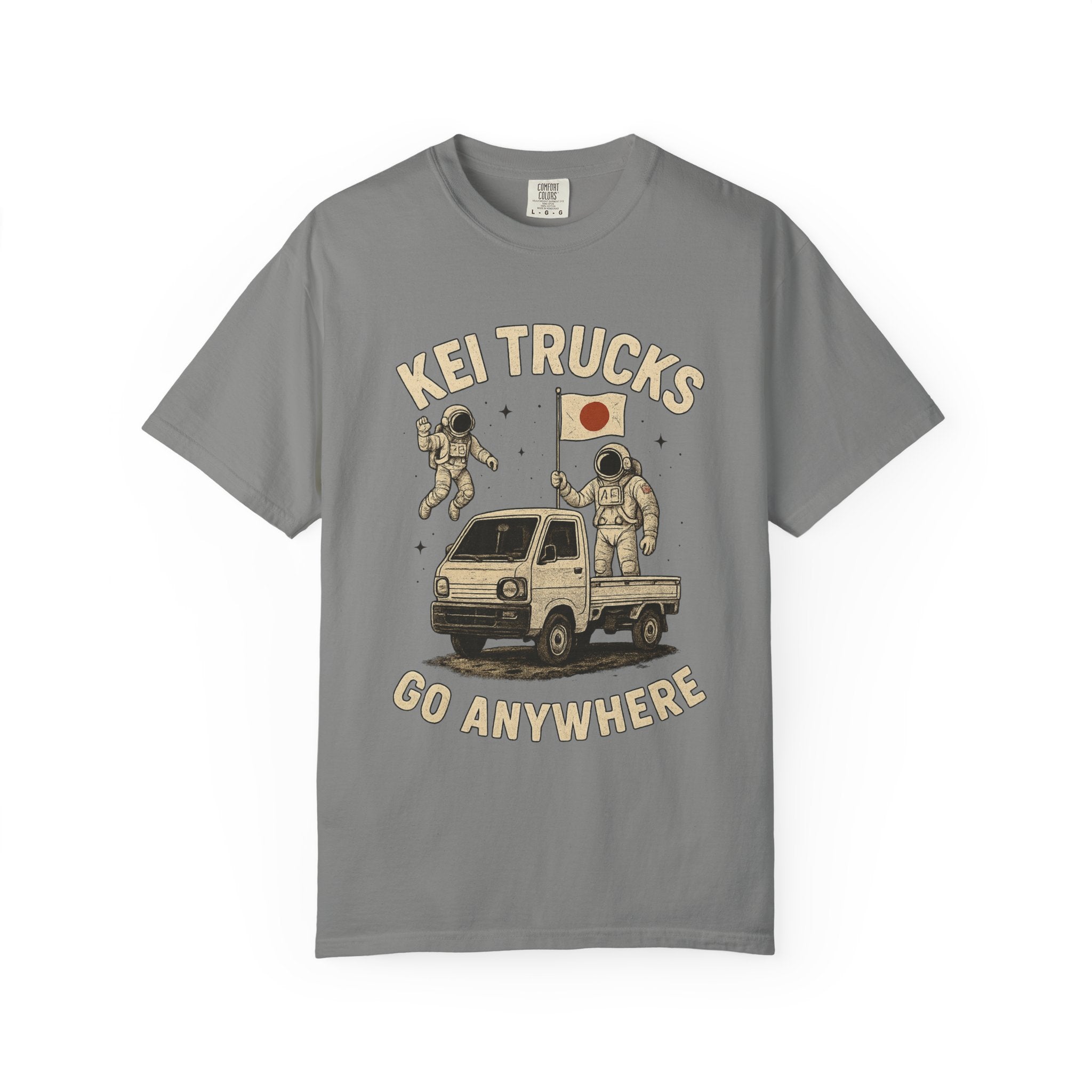 Kei Trucks Go Anywhere T-Shirt — Astronaut Mini Truck Tee