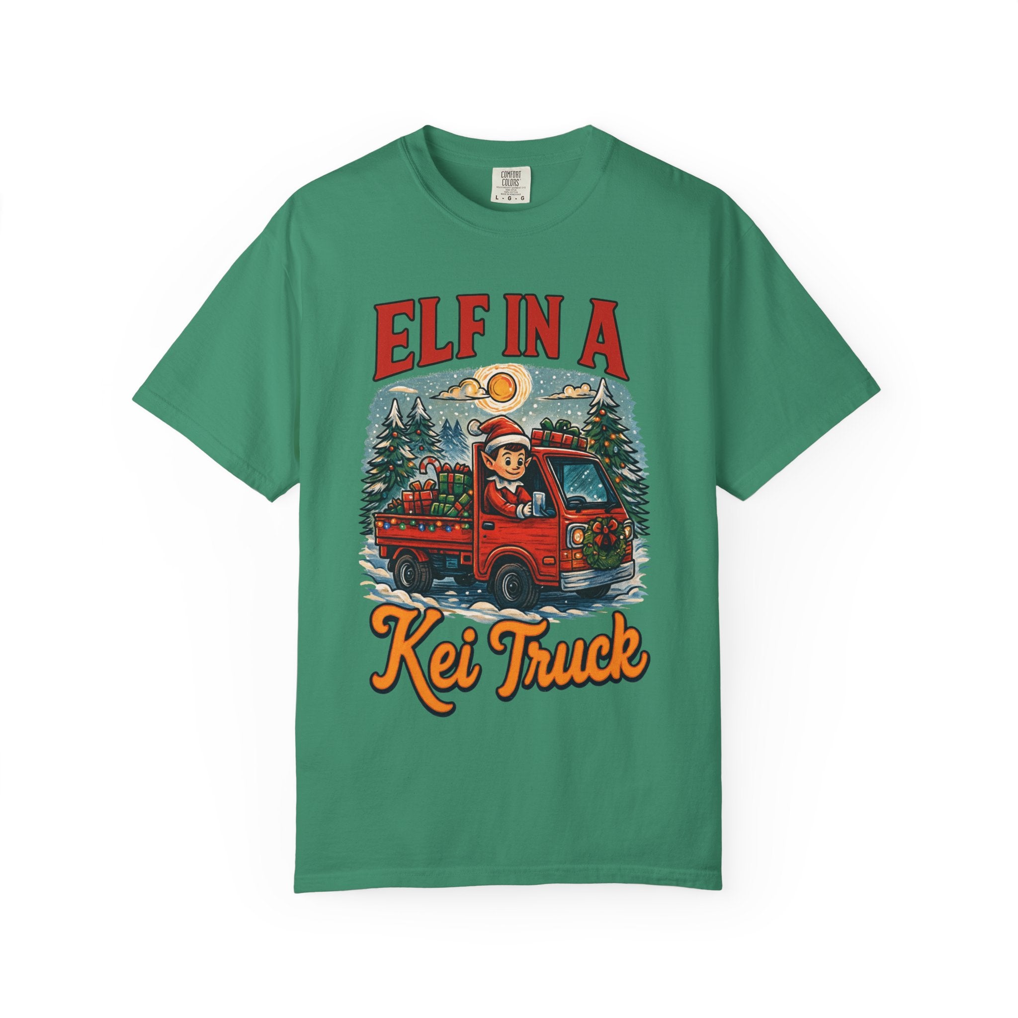Elf in a Kei Truck Christmas T-Shirt