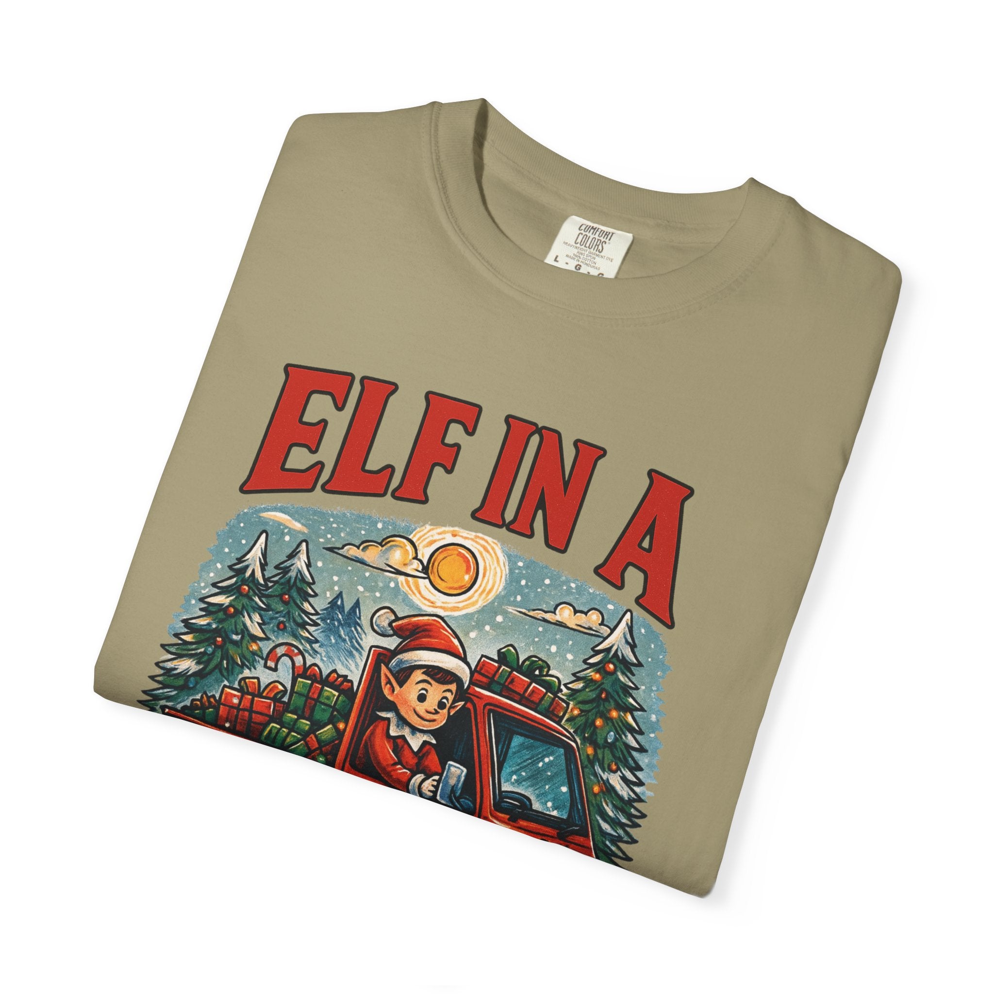 Elf in a Kei Truck Christmas T-Shirt