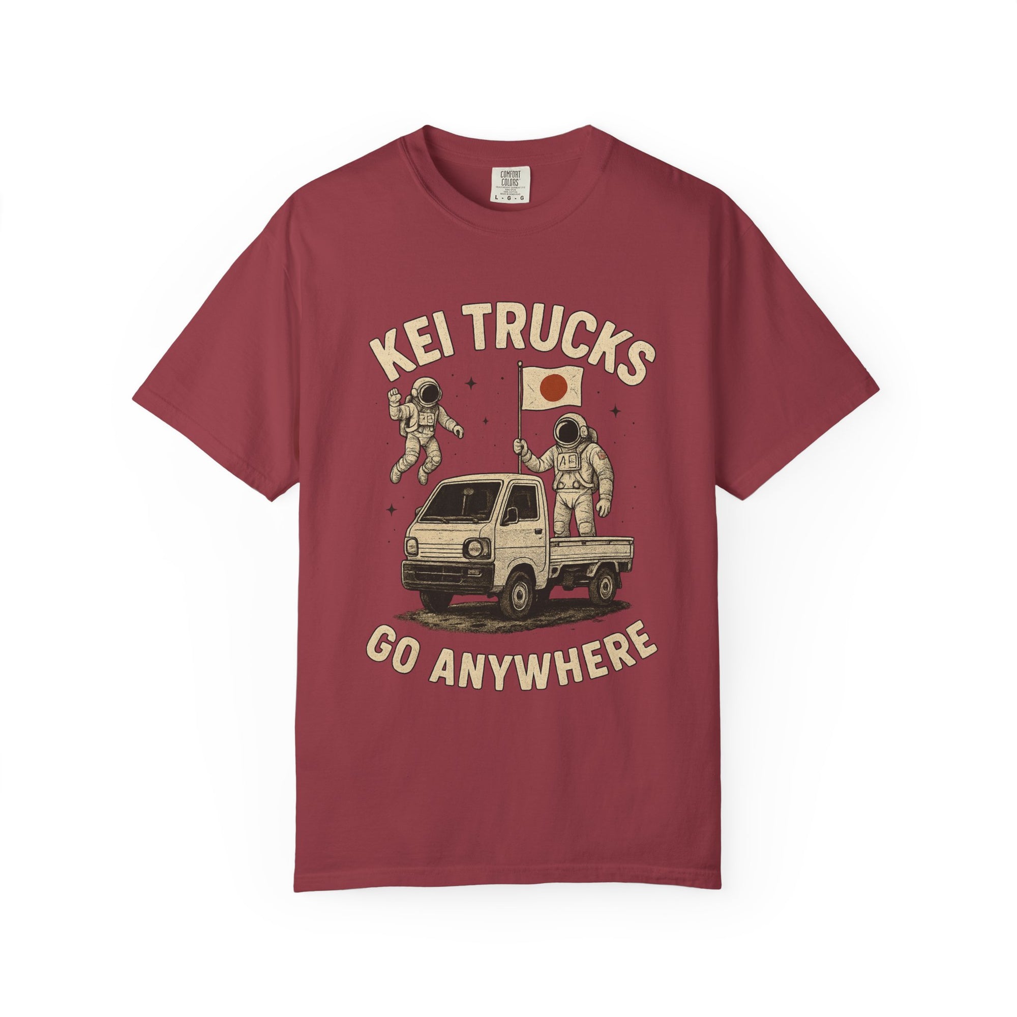 Kei Trucks Go Anywhere T-Shirt — Astronaut Mini Truck Tee