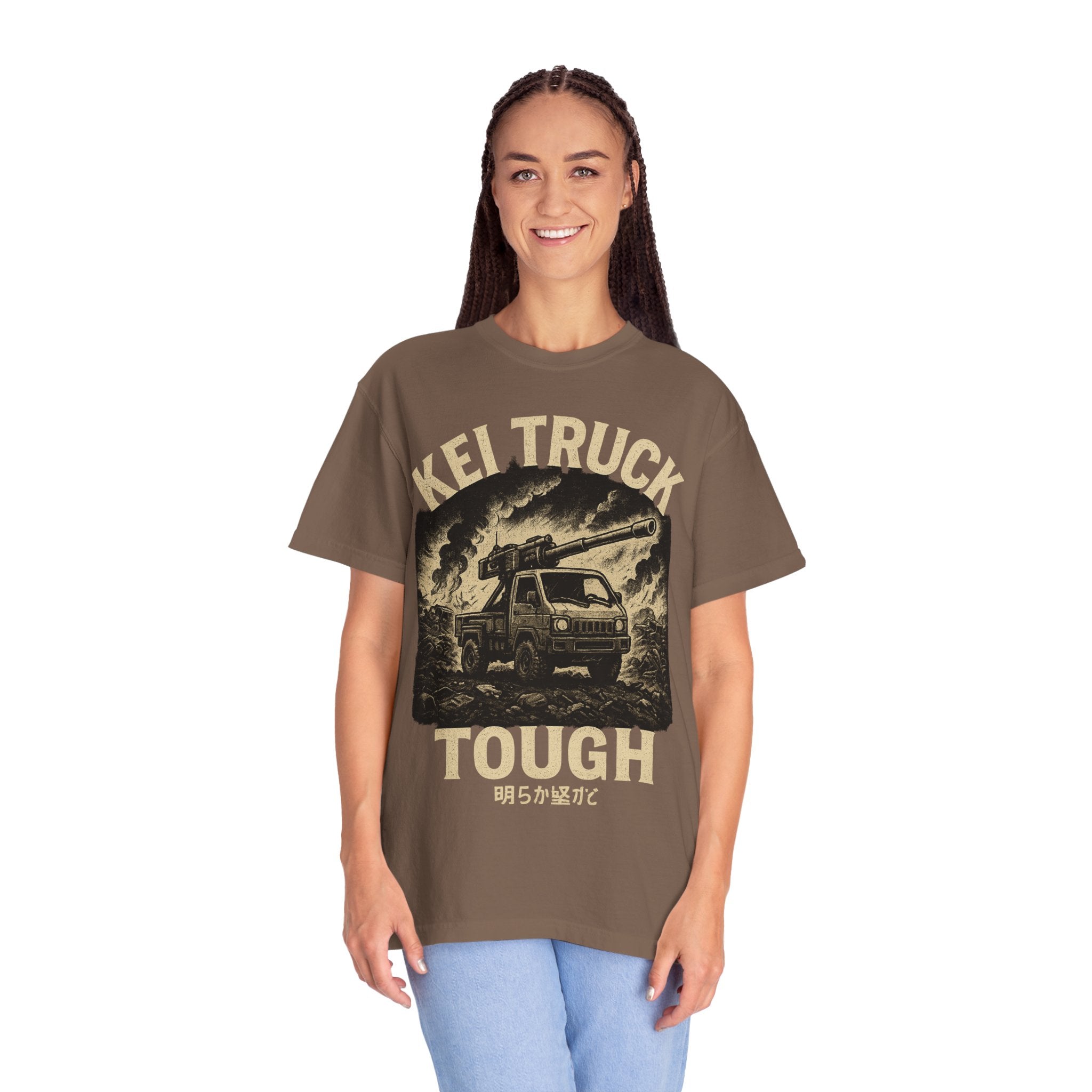 Kei Truck Tough Graphic T-Shirt — Retro Mini Truck Adventure Tee