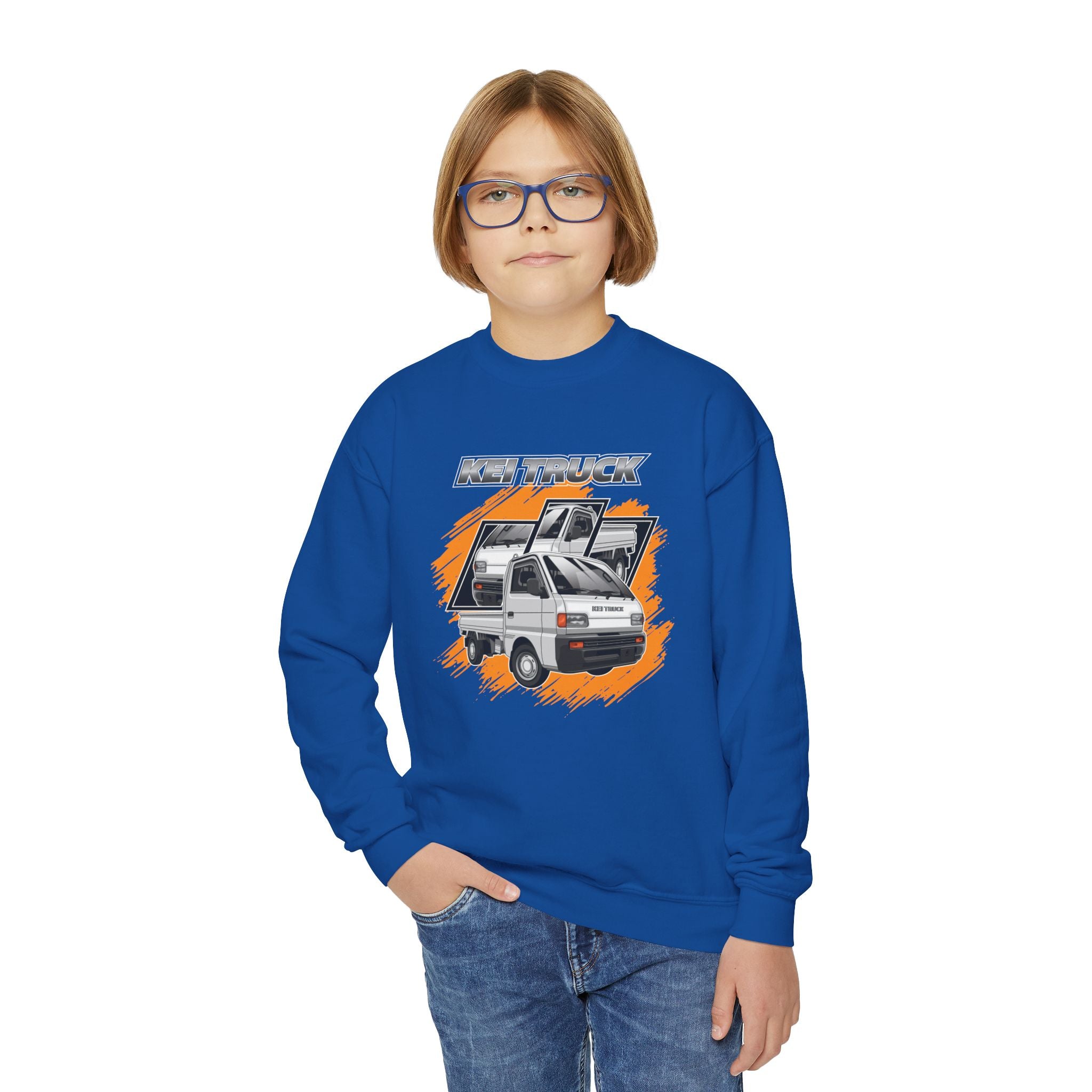 Kids Kei Truck Crewneck Sweatshirt