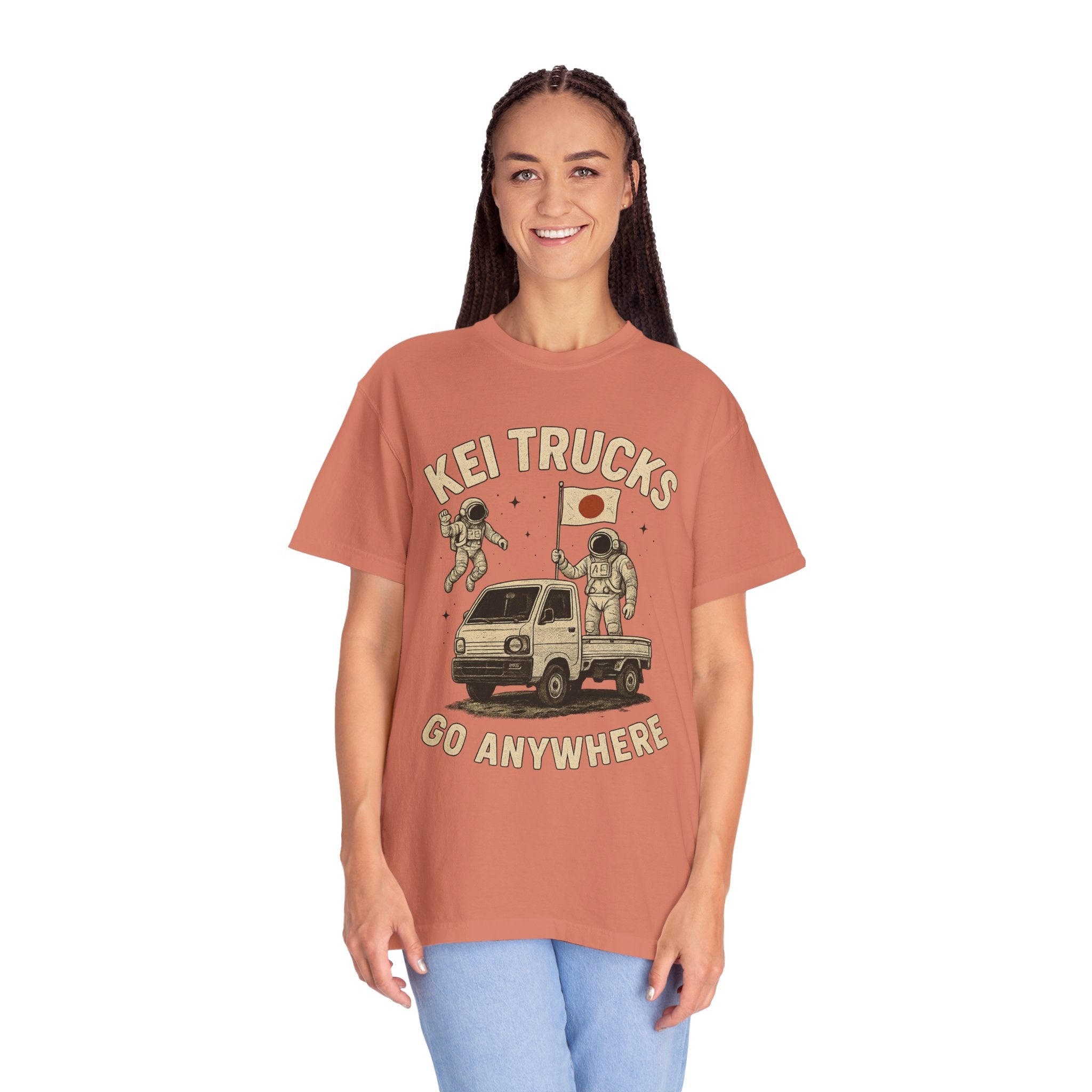Kei Trucks Go Anywhere T-Shirt — Astronaut Mini Truck Tee