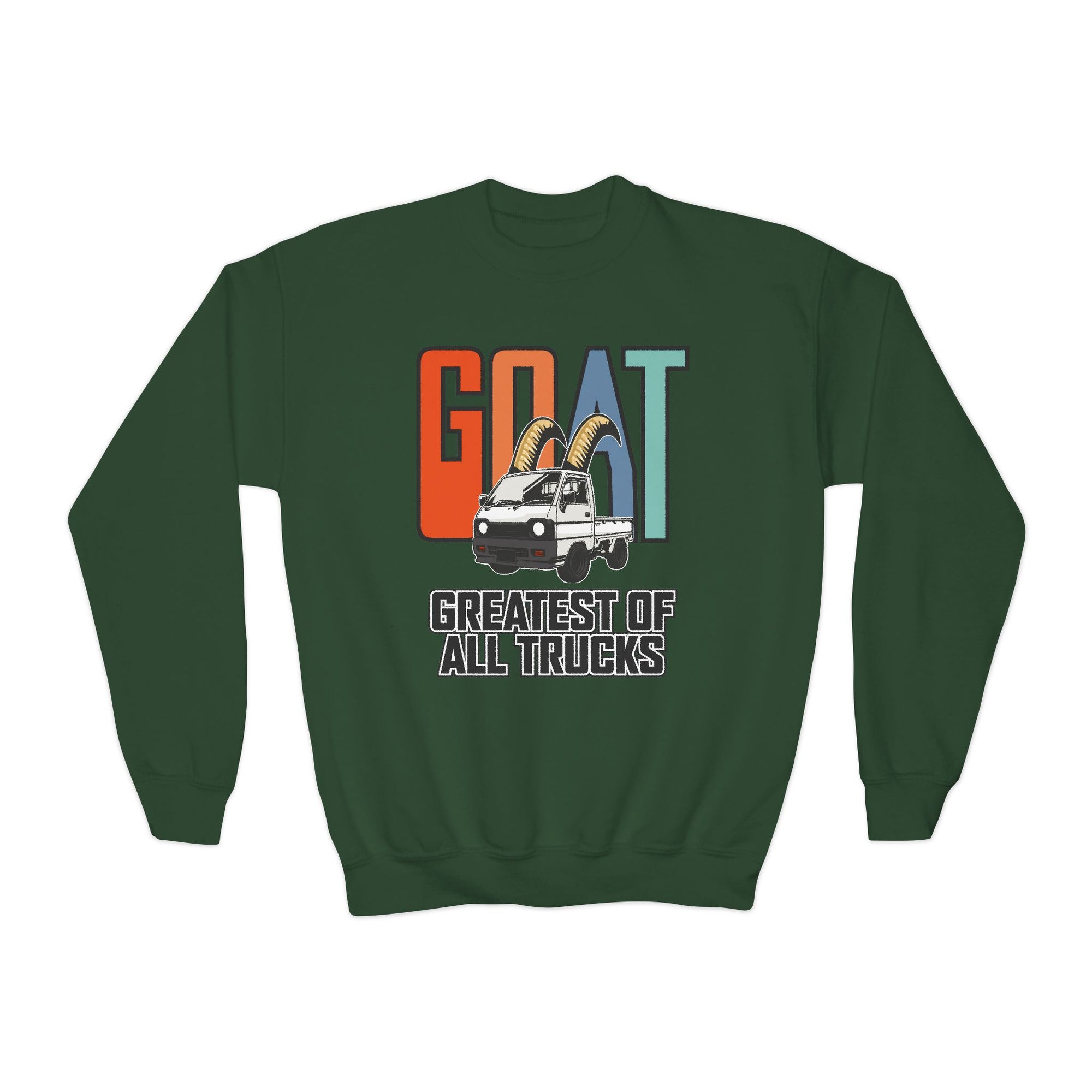 GOAT Youth Crewneck Kei Truck Sweatshirt - Greatest of All Trucks