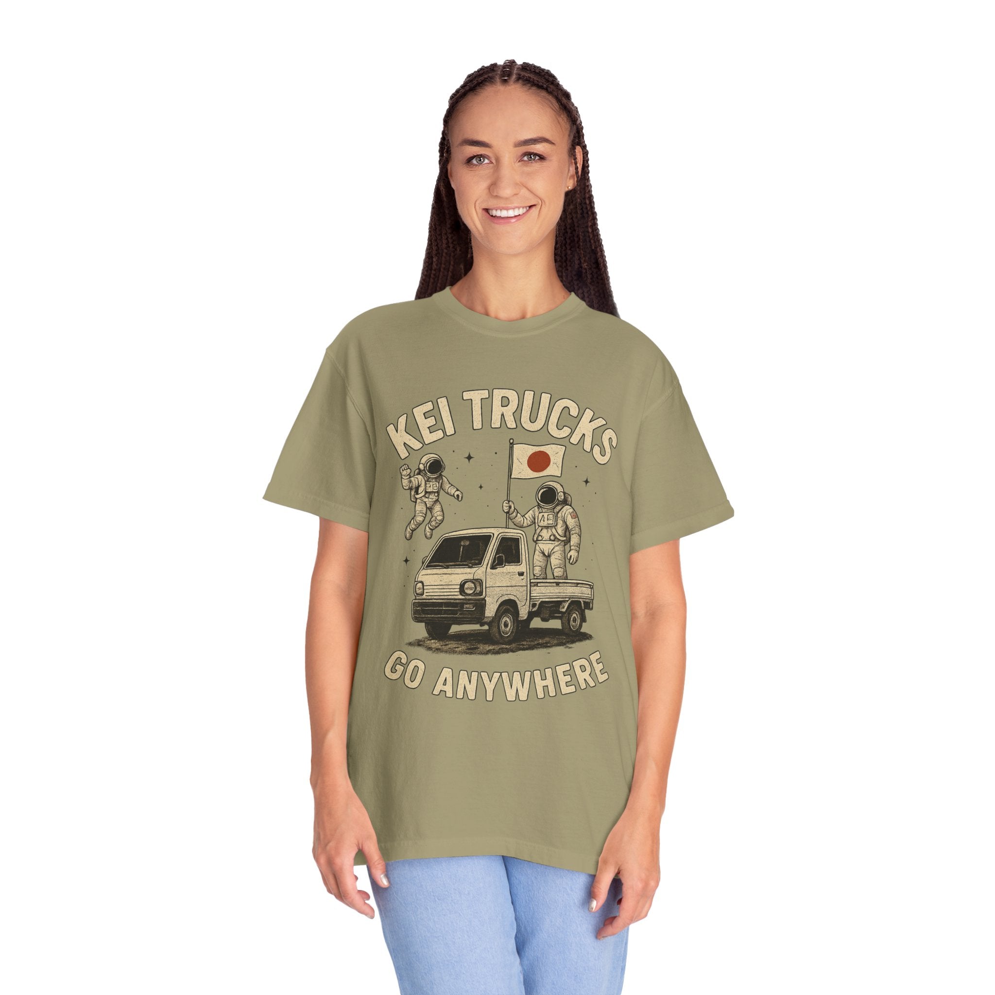 Kei Trucks Go Anywhere T-Shirt — Astronaut Mini Truck Tee