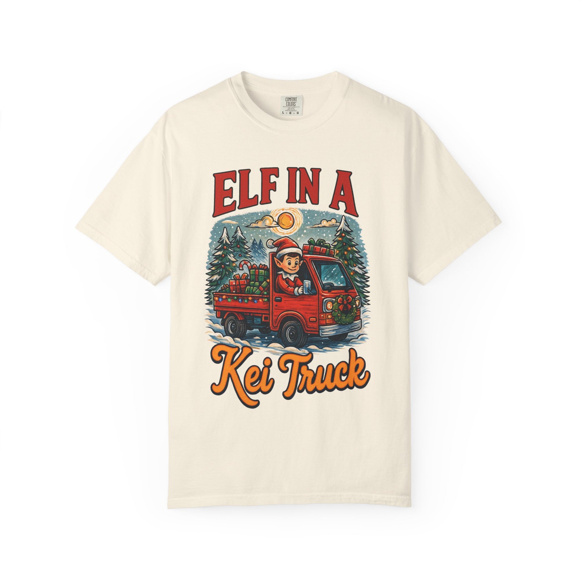 Elf in a Kei Truck Christmas T-Shirt