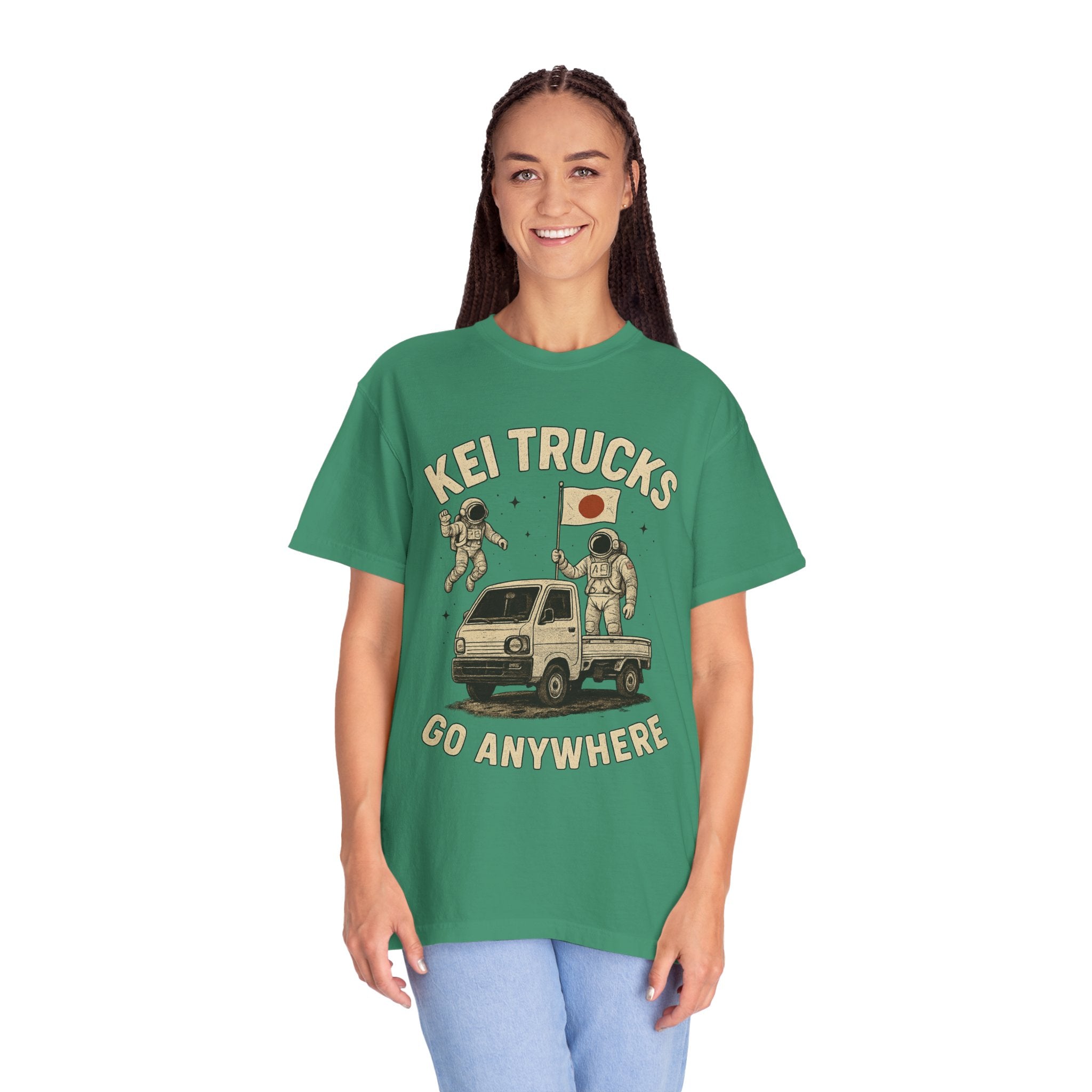 Kei Trucks Go Anywhere T-Shirt — Astronaut Mini Truck Tee