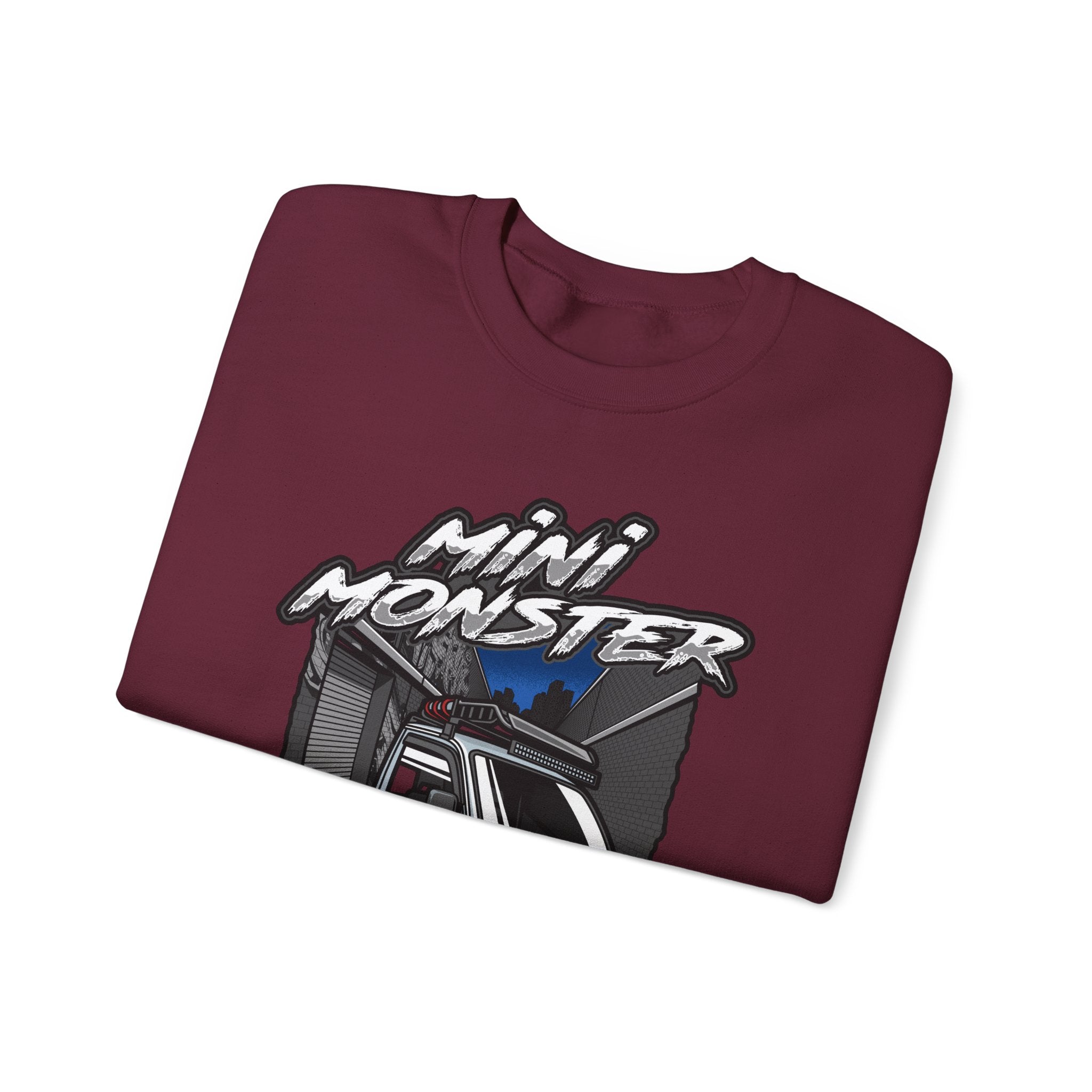 Mini Monster Truck Heavy Blend™ Crewneck Sweatshirt