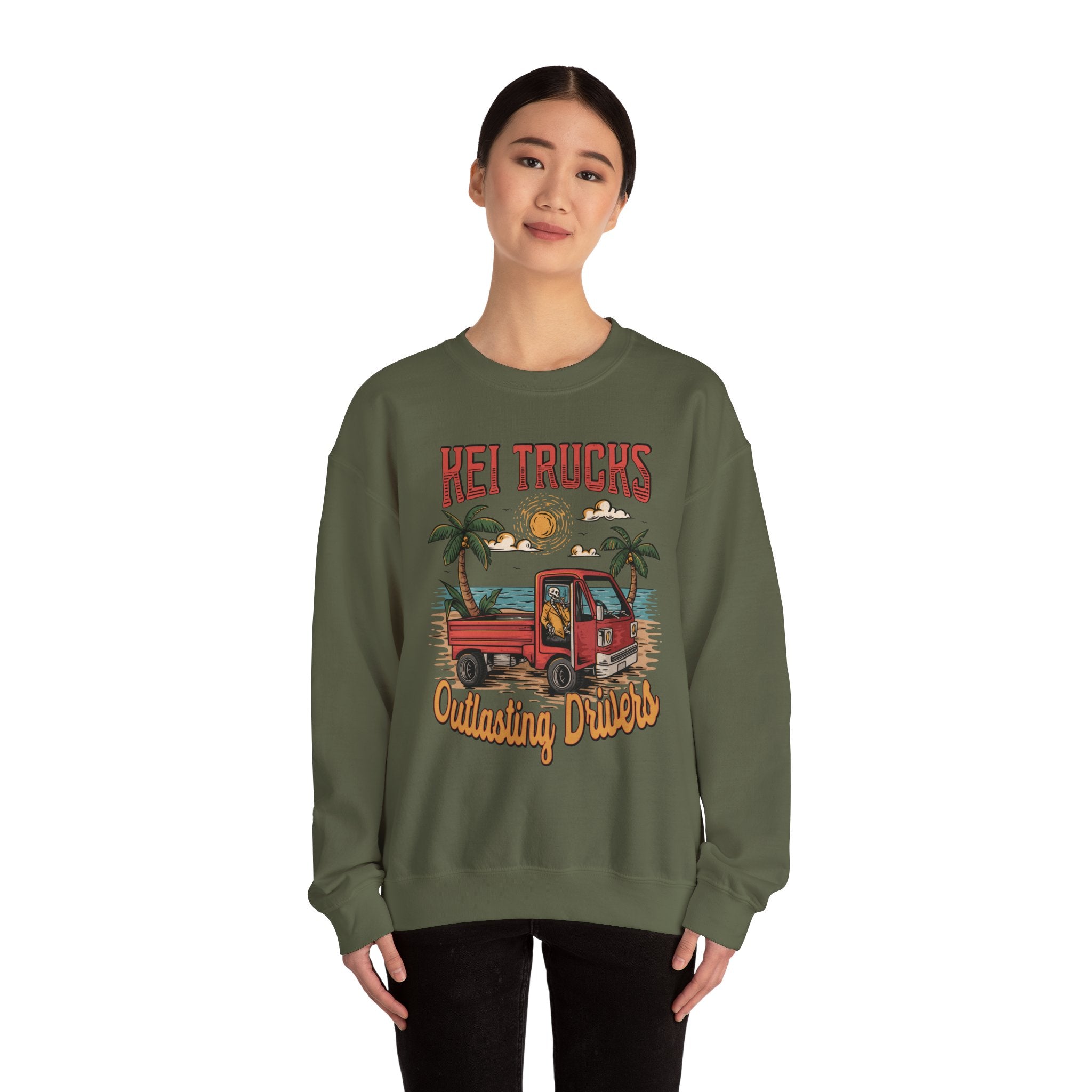 Outlasting Drivers Kei Truck Heavy Blend™ Crewneck Sweatshirt