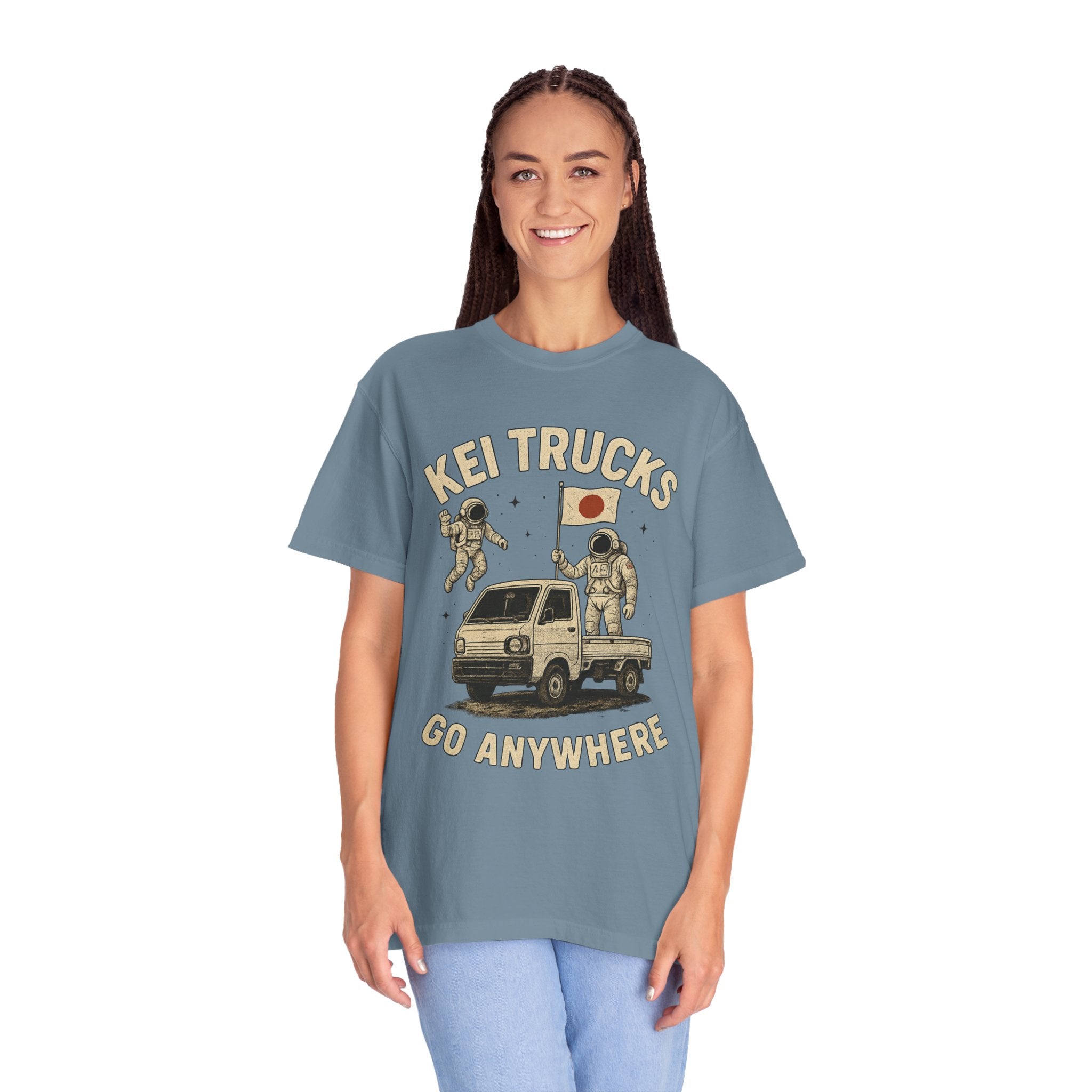 Kei Trucks Go Anywhere T-Shirt — Astronaut Mini Truck Tee