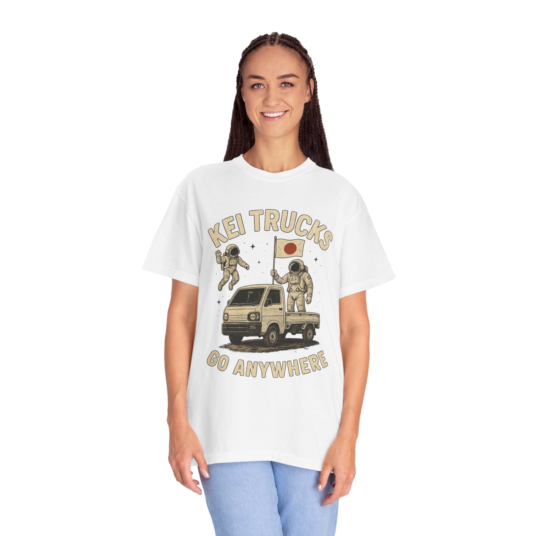 Kei Trucks Go Anywhere T-Shirt — Astronaut Mini Truck Tee