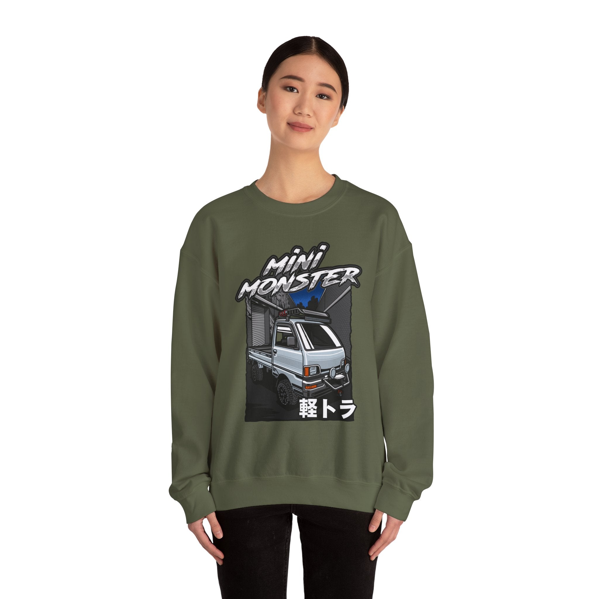 Mini Monster Truck Heavy Blend™ Crewneck Sweatshirt