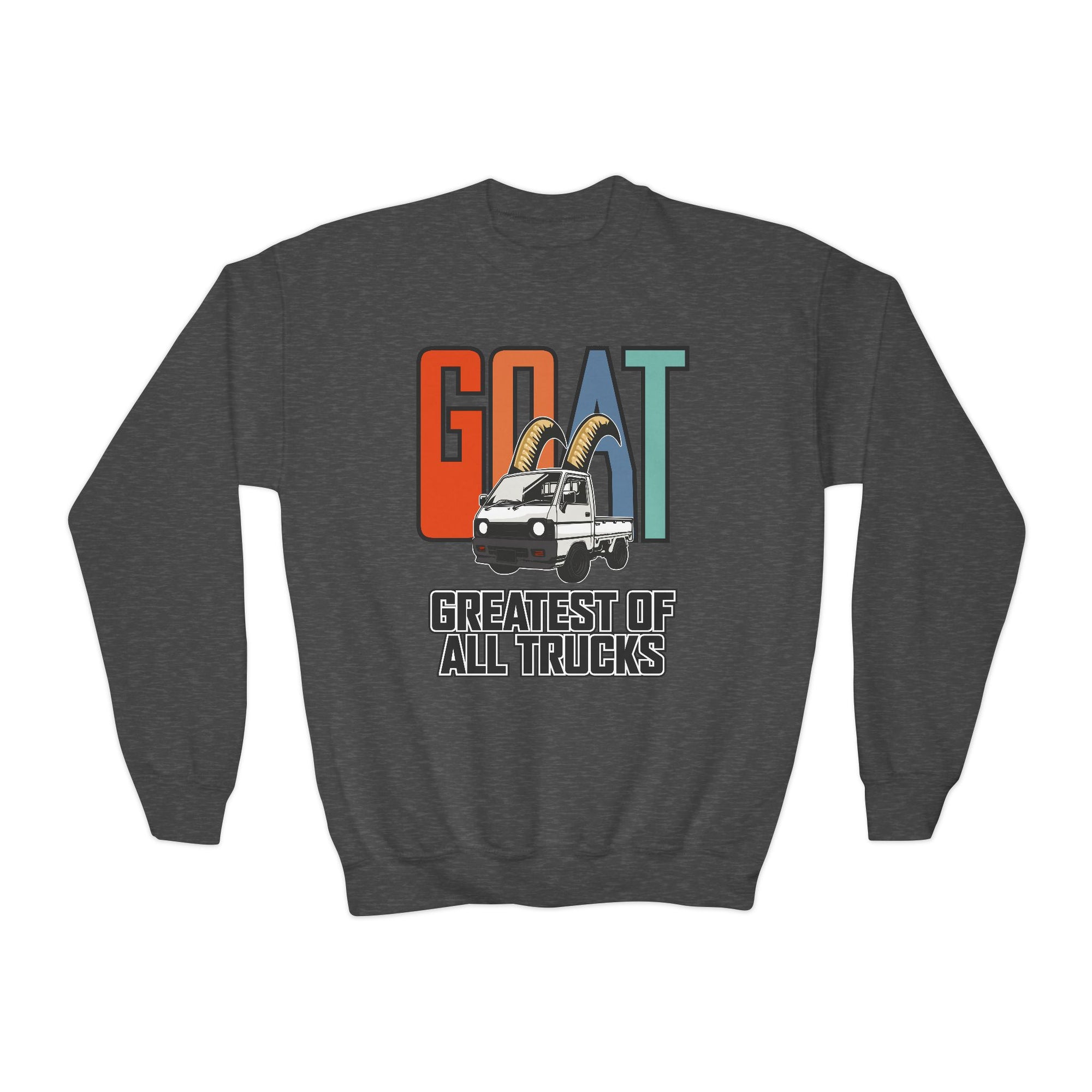 GOAT Youth Crewneck Kei Truck Sweatshirt - Greatest of All Trucks