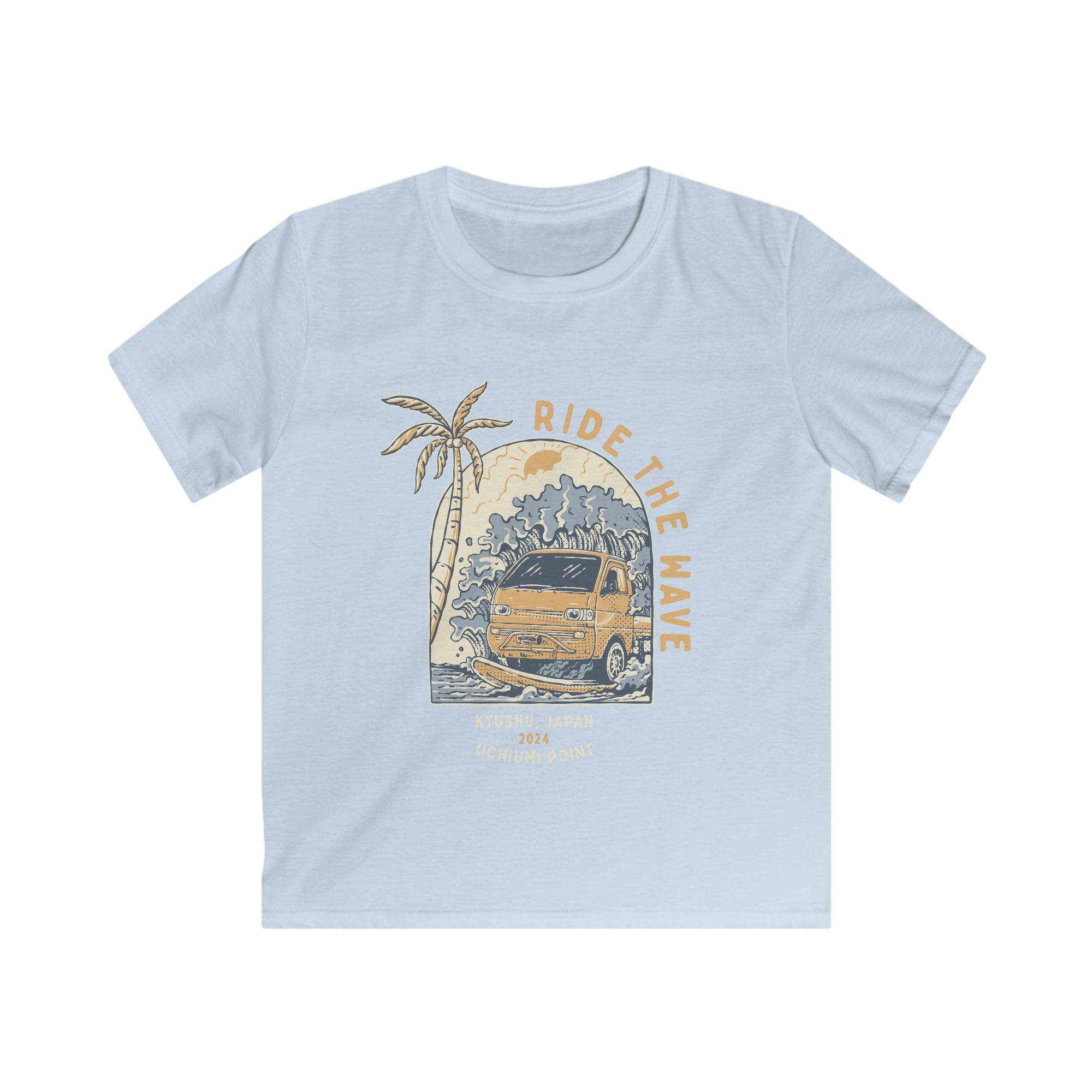 Kids Ride The Wave Kei Truck T-shirt